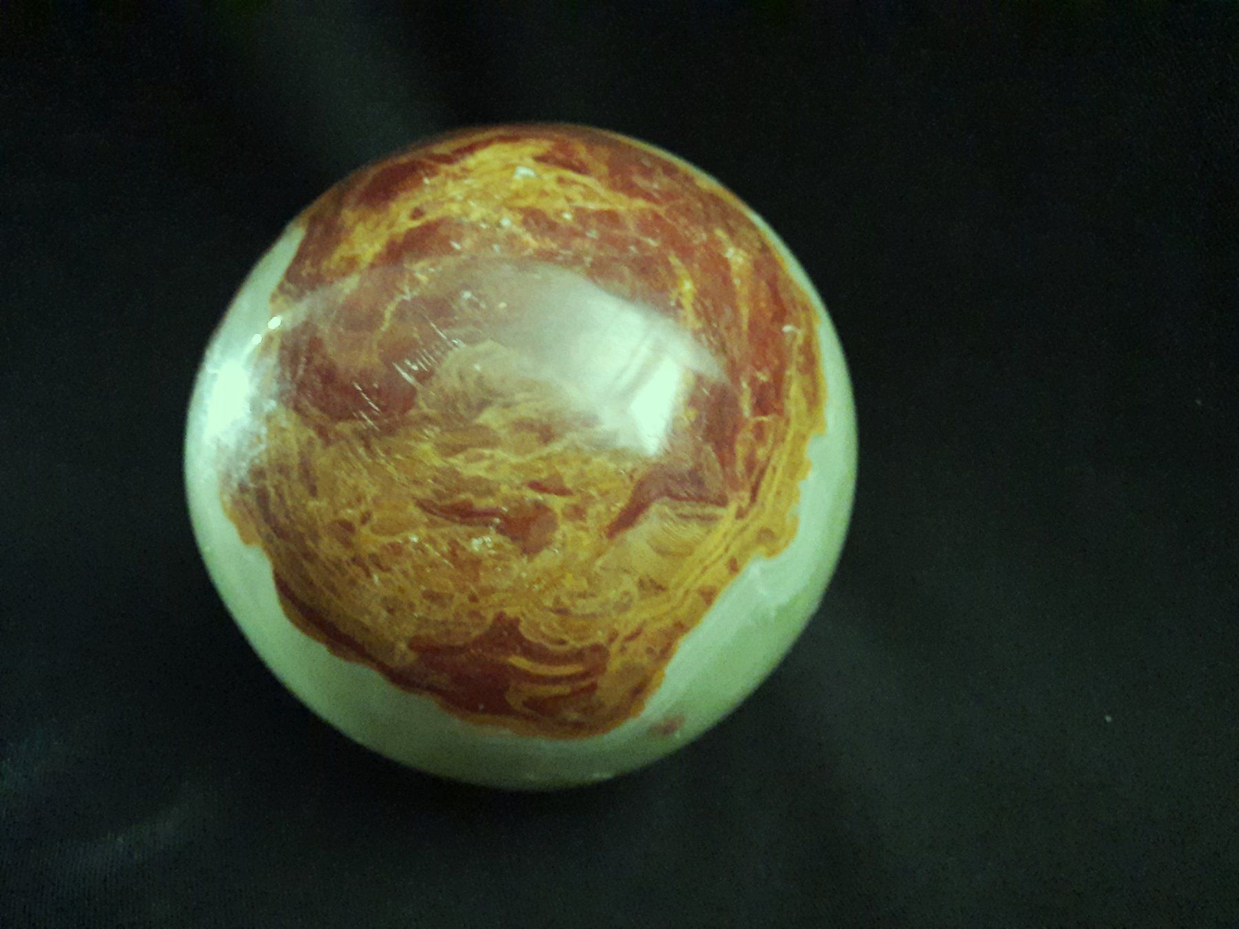 Mineralien & Heilsteine: ONYX-Steinkugel 4.67Kg – Gebraucht aus Beinwil am See von Restwert_Beinwil 4