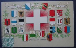 LItho-Ansichtskarte 1905 / Gruss aus der Schweiz