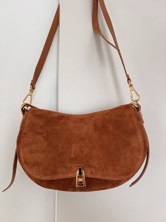 Coccinelle Tasche Magie  (neu, Wildleder, cognac Braun)