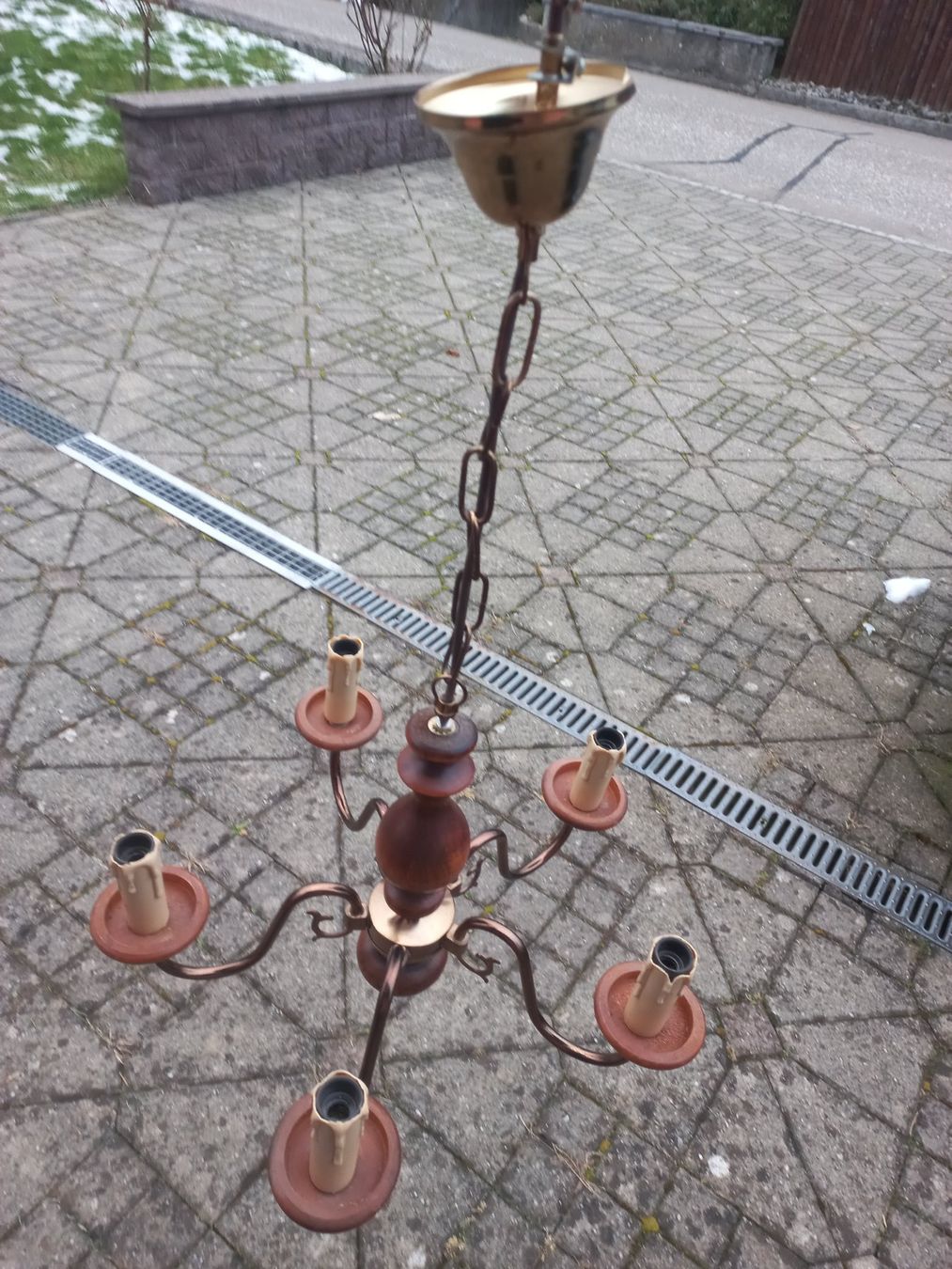 Lampadari & plafoniere: Rustikaler Leuchter / Lampe Chalet / Rustico Bauernhaus usw. – Usato da DULLIKEN venduto da Lerchclassicdulliken 4