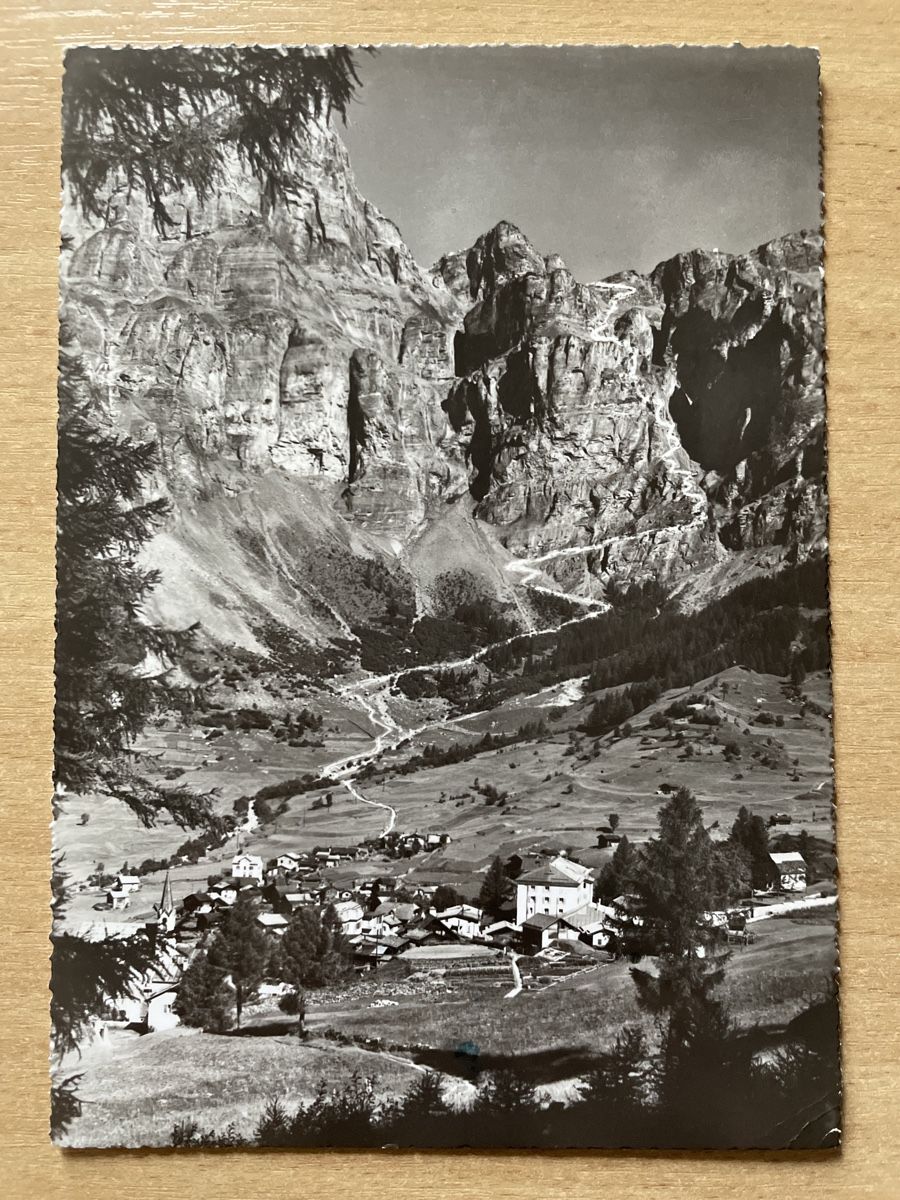 Cartoline postali: Alte Ansichtskarte Leukerbad, Wallis, 1953 – Usato da Neuhausen am Rheinfall venduto da Arielle55