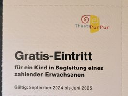 Gratis-Eintritt für ein Kind mit zahlendem Erwachsenen