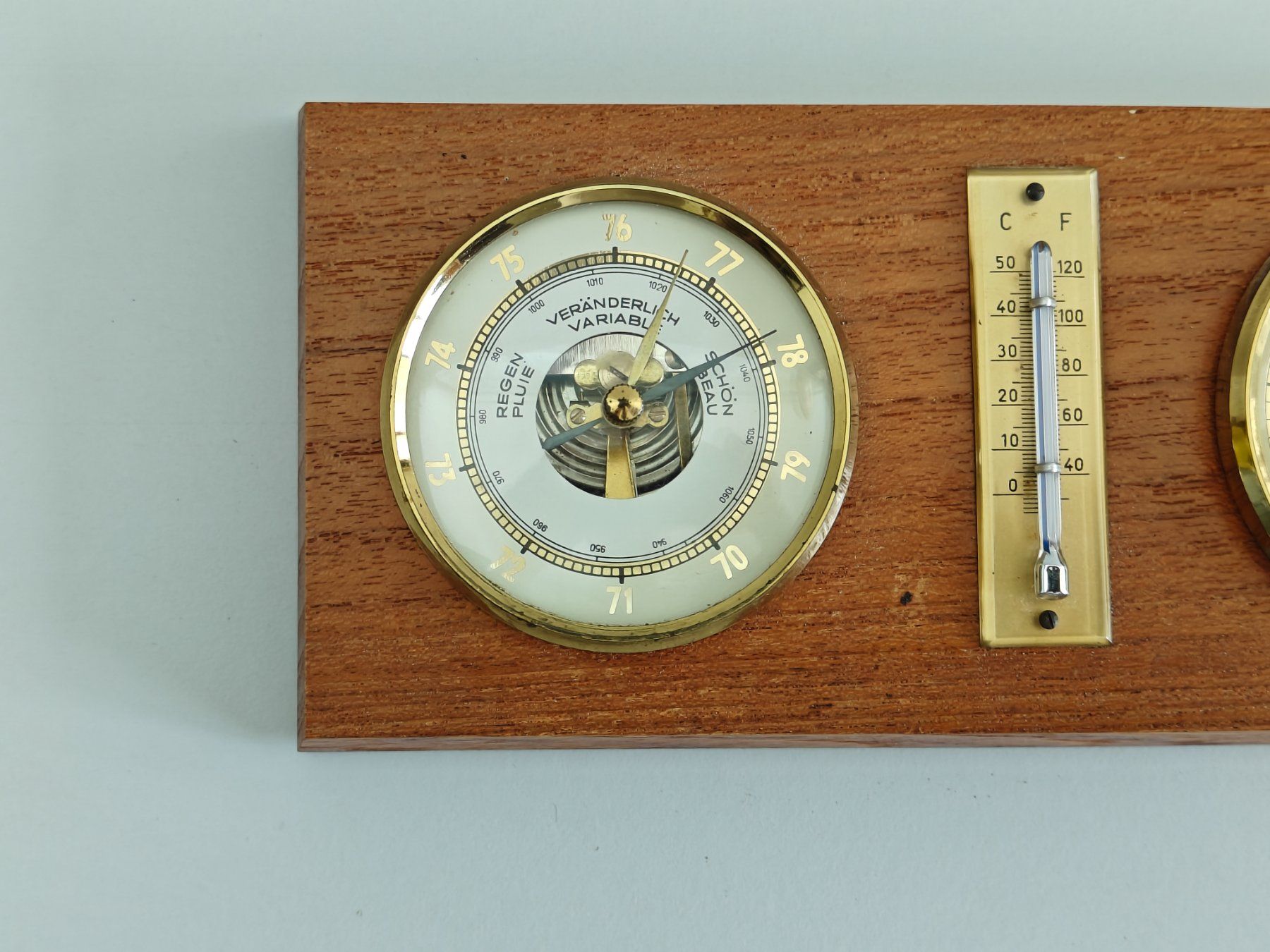 Altri elettrodomestici e apparecchi d’epoca: Wetterstation Holz - Barometer Hygrometer Thermometer – Usato da Birr venduto da DisDas 2