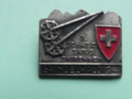 Abzeichen Grindelwald BE Bern 1941 Schweizer Ski Rennen
