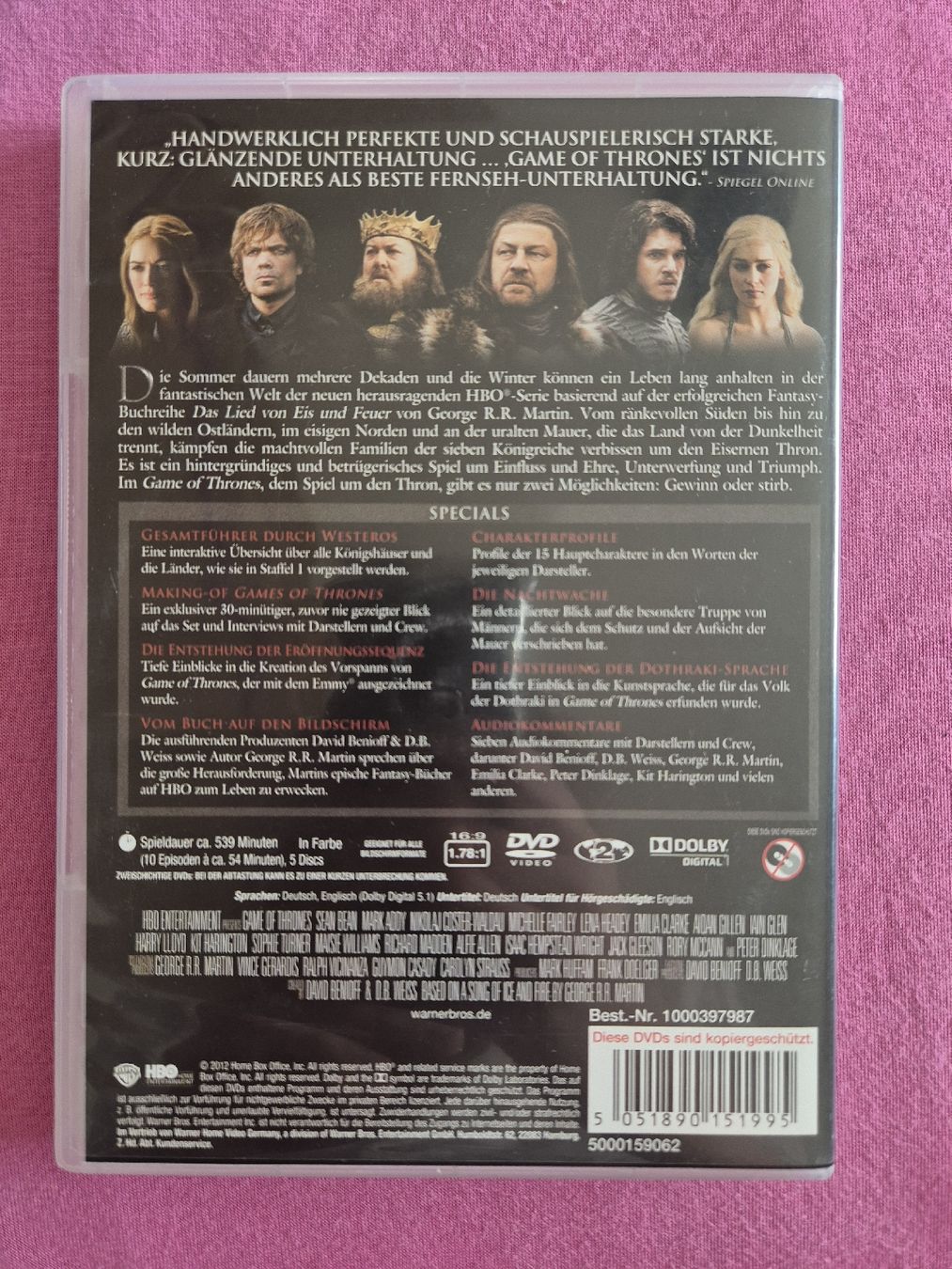 Tutti i DVDs: Game of Thrones - Staffel 1 DVD Boxset – Usato da St. Gallen venduto da Shelu712 1