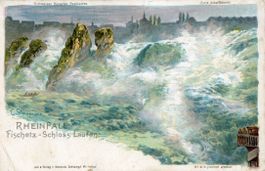 Rheinfall  SH  -  Fischetz - Schloss Laufen   ca.  1 9 0 0