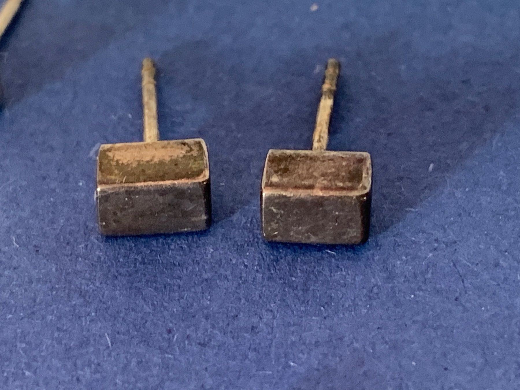 Orecchini pendenti & Orecchini a lobo: Ohrstecker silber rechtecke/quadratstein – Usato da Laufen venduto da Futuremarket 2