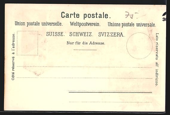 Cartoline postali: Litho Chur, Sauerquell Passug, Rabiusa-S – Usato da Berlin venduto da bartko-reher 1