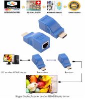 2x HDMI Extender Stecker Lan RJ45 Buchse Cat 5e / 6 Netzwerk