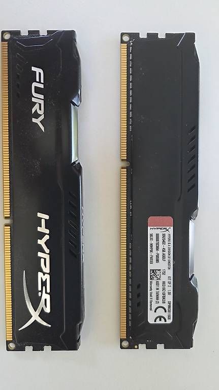 Memoria / RAM: HYPERX FURY 2x 4 Go DDRAM3 – Usato da Prêles venduto da Syga 1