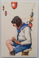 Bundesfeierpostkarte Nr.42 - 1925 - Lernender Knabe