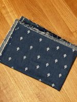 Leichter Jeansstoff mit Kakteen // 2m x 1.4m