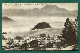 Leysin en hiver, Mer de Brouillard, 1917, gelaufen