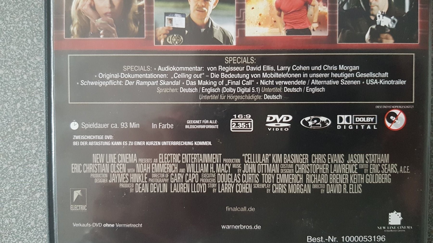 Tutti i DVDs: DVD Final Call / Kim Basinger – Usato da Oetwil am See venduto da fineli2 1