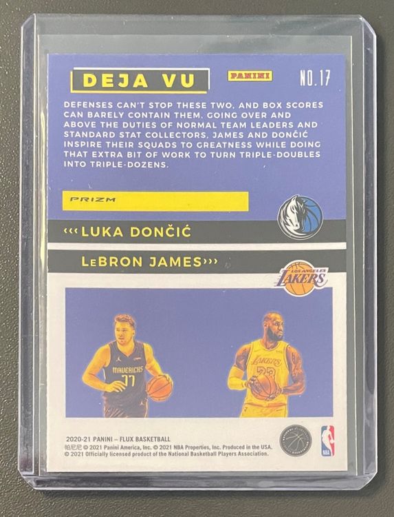 NBA Lebron James Luka Doncic 2020 Flux Deja Vu Silver Card | Kaufen auf ...