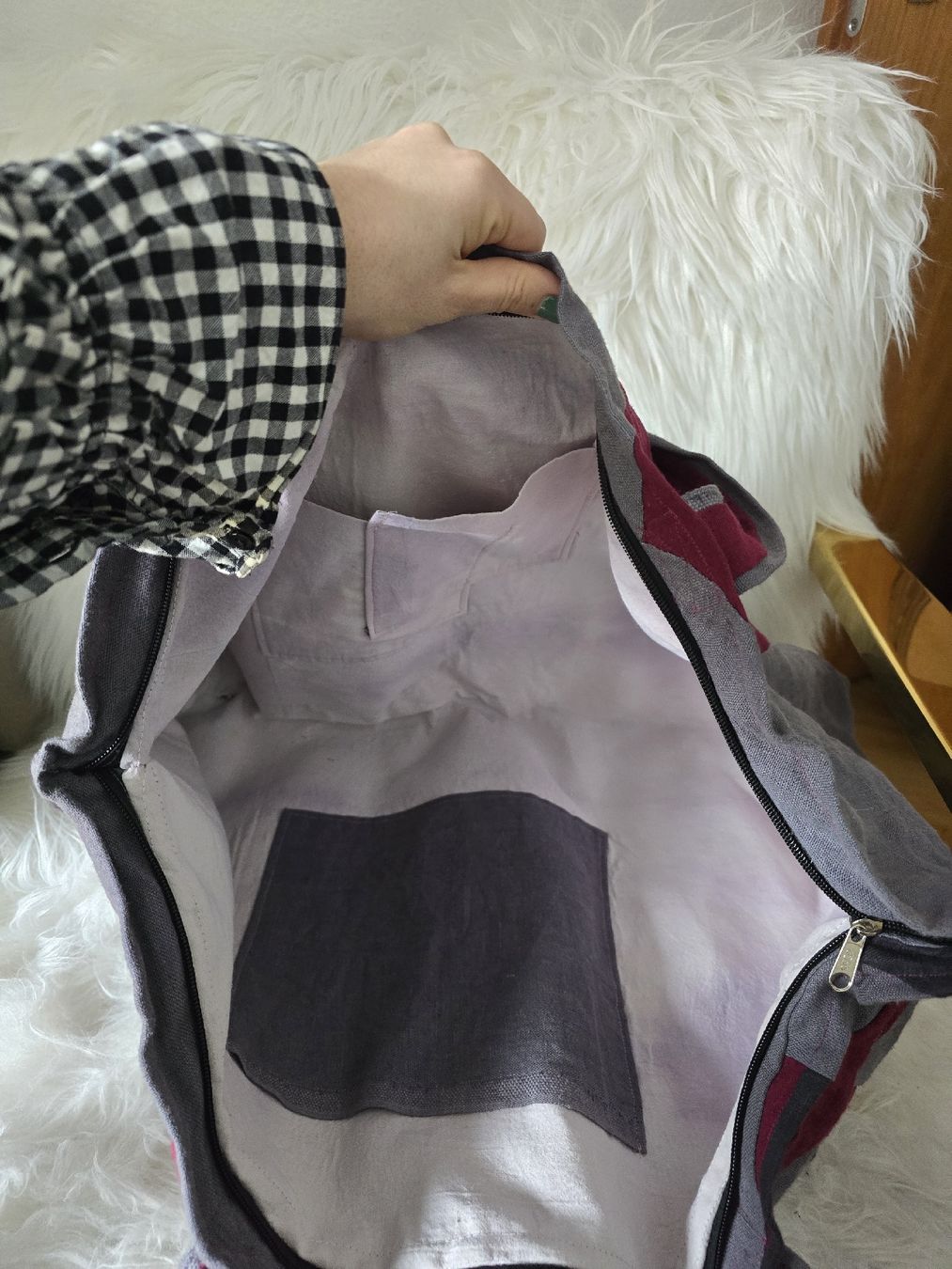 Borse: Handmade bd Bag, Patchwork Design, Zipper, Big City Bag – Nuovo (secondo la descrizione) da Zürich venduto da joa_26k8 4