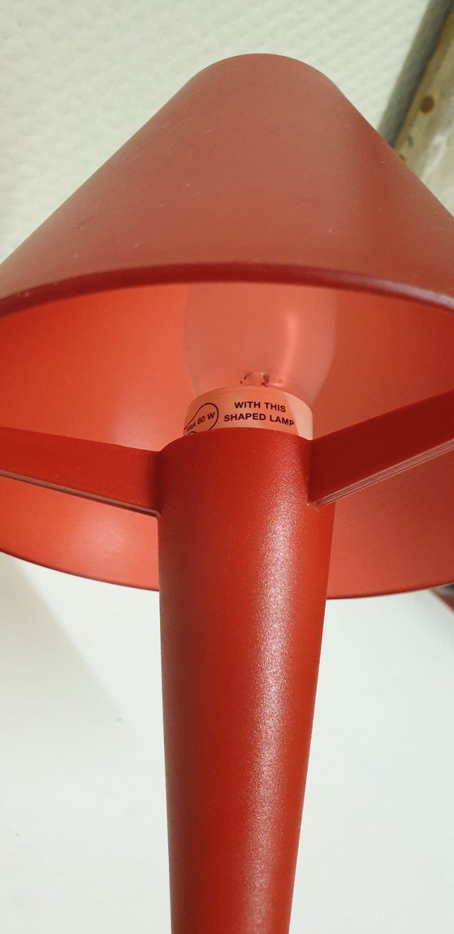 Lampade: Rote Tischlampe Lulu – Usato da Emmen venduto da Brockofsky 5