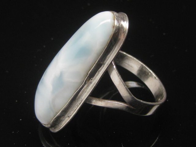 Anelli: Vintage Ring Silber 925 Larimar / Gr. 59 – Usato da Ermatingen venduto da Decovin 1