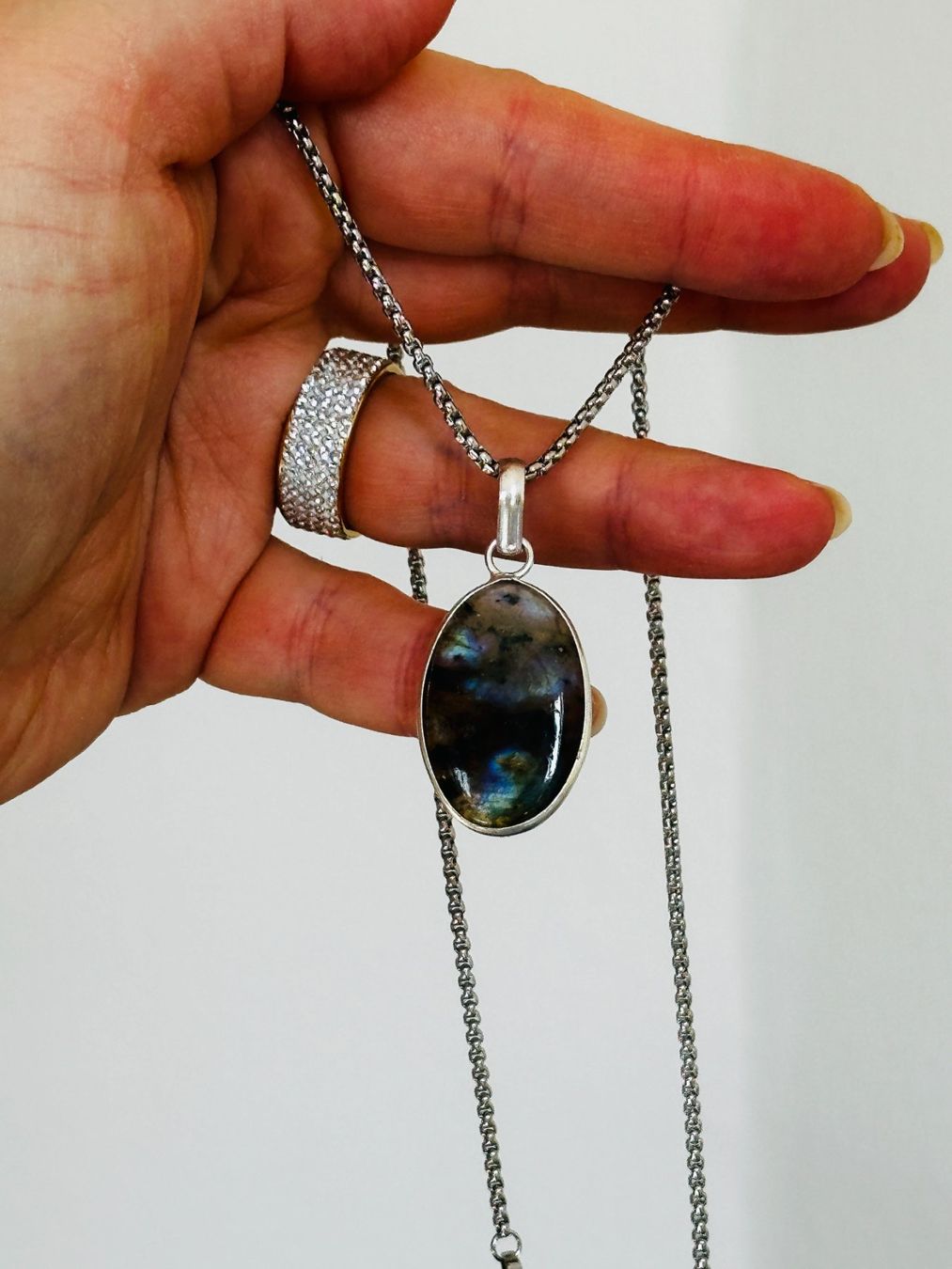 Catenine: Labradorite necklace – Nuovo e nell'imballaggio originale da Genève venduto da AGBERG 3