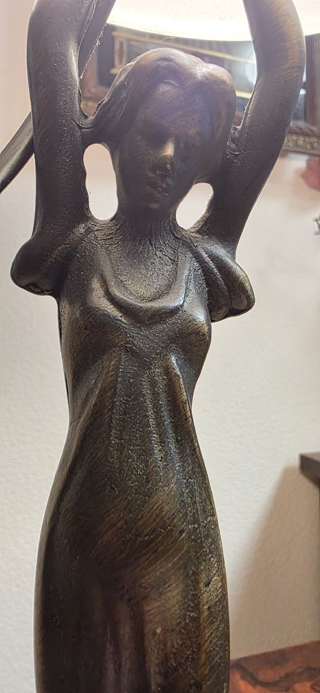 Lampade: Jugenstil Bronze Lampe, Tischlampe – Usato da Kaufdorf venduto da Nati-Nati 9