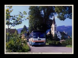 Plaffeien Senseoberland Bus GFM Saurer K550 Foto Ausdruck A4