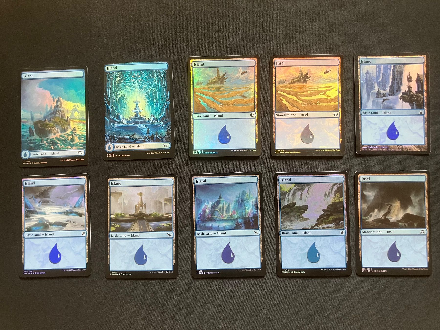 Cartoline: Magic The Gathering basic foil lands – Usato da luzern venduto da rammdave 1