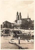 Zürich (ZH) Blick auf die Limmat mit Bootssteeg G
