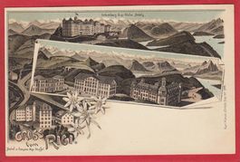 RIGI, HOTEL RIGI-STAFFEL, SCHREIBERS RIGI-KULM HOTELS, LITHO