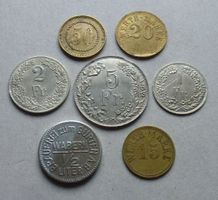 Lot ++ interessantes Konsumgeld aus der Schweiz