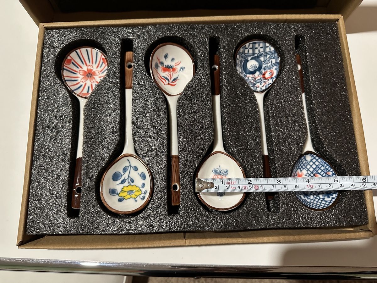Cucchiai: New 6 Ceramic Spoons (Löffel) – Nuovo (secondo la descrizione) da Gattikon venduto da Sarahs_Schatzkammer 2
