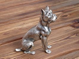 PELTRO ITALY antiker schwerer Metall Hund Boxer oder Dogge