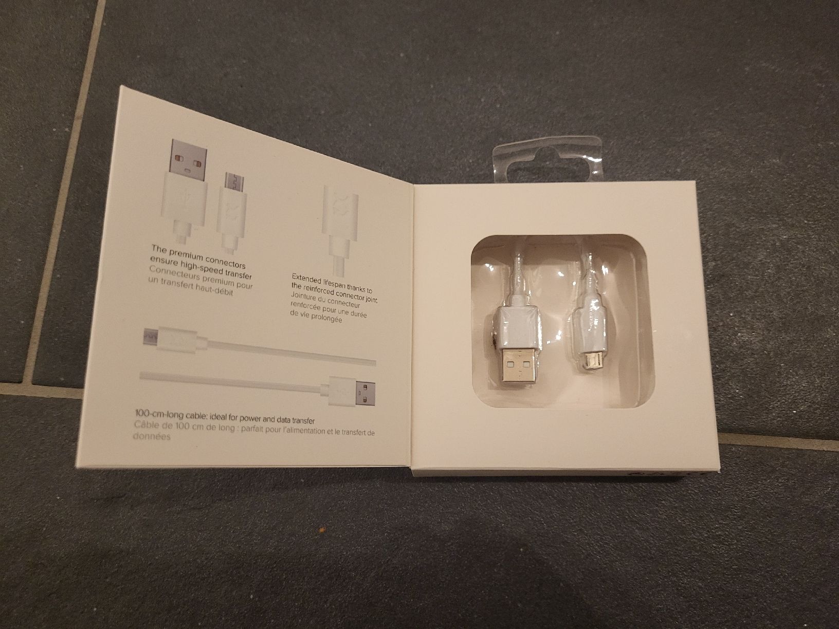 Cavi: XQISIT USB Ladekabel Sync Kabel Micro USB 1m Neu OVP – Nuovo e nell'imballaggio originale da Büsserach venduto da Fairprice_83 1