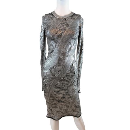 Louis Vuitton, silbernes Kleid, Gr. XS, wie neu!