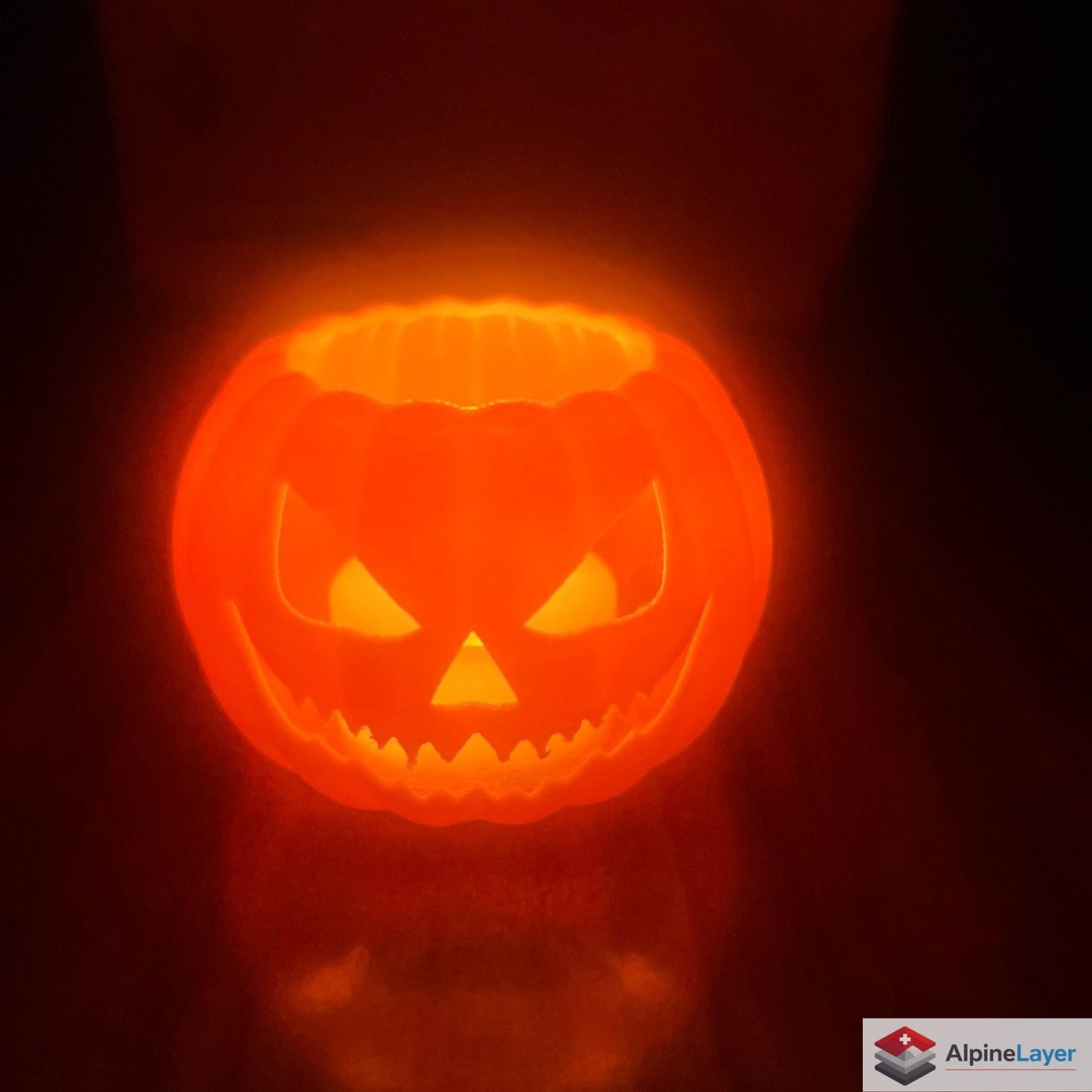 Tutte le decorazioni: Scary Face Halloween Pumpkin 3D Printed Decor Orange – Nuovo (secondo la descrizione) da Losone venduto da AlpineLayer 2