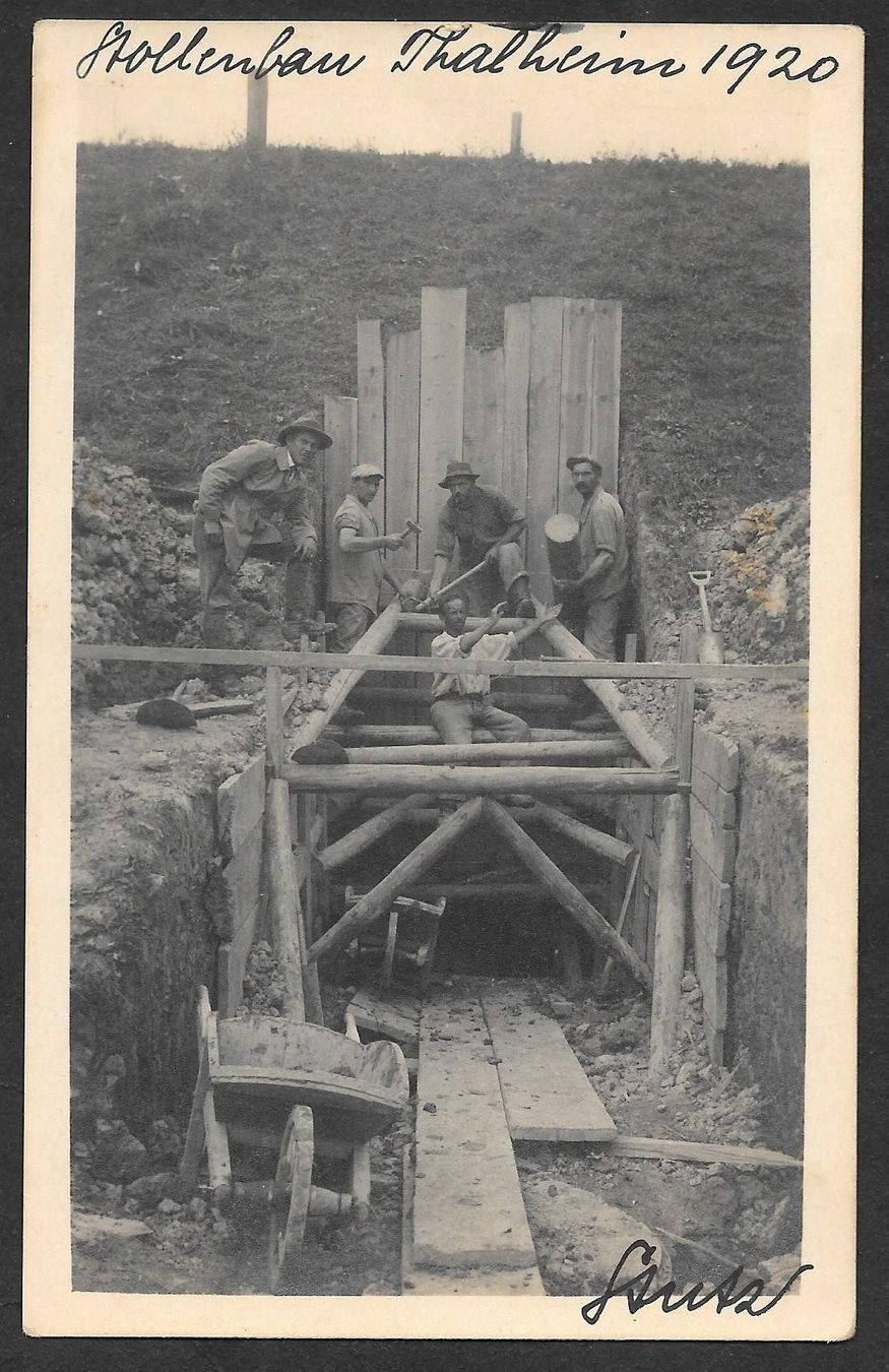 Cartoline postali: Thalheim Stollenbau 1920 – Usato da Olten venduto da clotaldi
