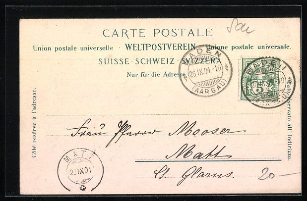 Cartes postales: AK Baden, Partie an der Limmat – D'occasion à Berlin par bartko-reher 1