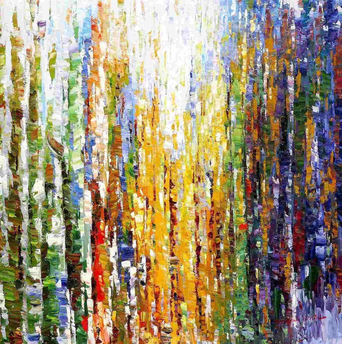 Reproduktionen & Neuware: Abstrakt - Durch den Monsun – Neu (gemäss Beschreibung) aus Larnaca von KunstDepot24