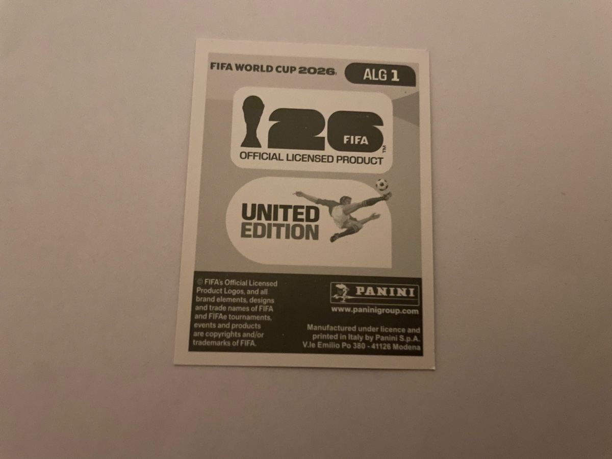 Panini Sammelbilder & Trading cards: FIFA WM 2026 Algerien ALG 1 – Neu (gemäss Beschreibung) aus Winterthur von Cobraforce 1