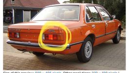 Opel Rekord E Rückleuchte Rechts Licht