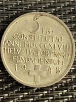 5 Franken Silber Gedenkmünze / 1948 /