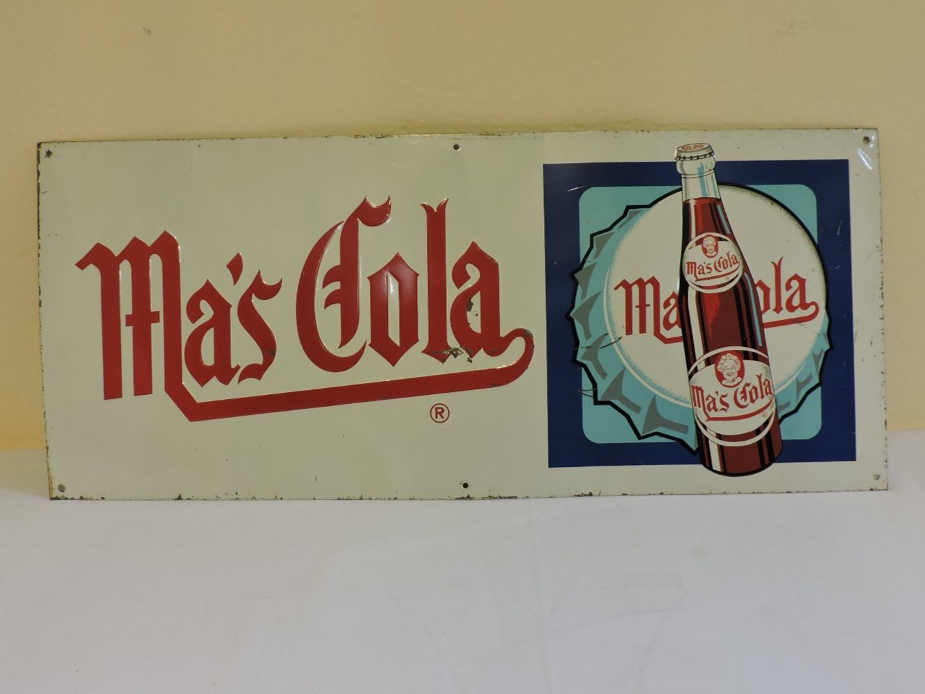 Insegne: Ma's Cola Blechschild vintage/antik – Usato da Bern venduto da sasa65