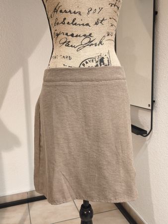 Damen Rock braun mit Schlitz Grösse XL guter Zustand