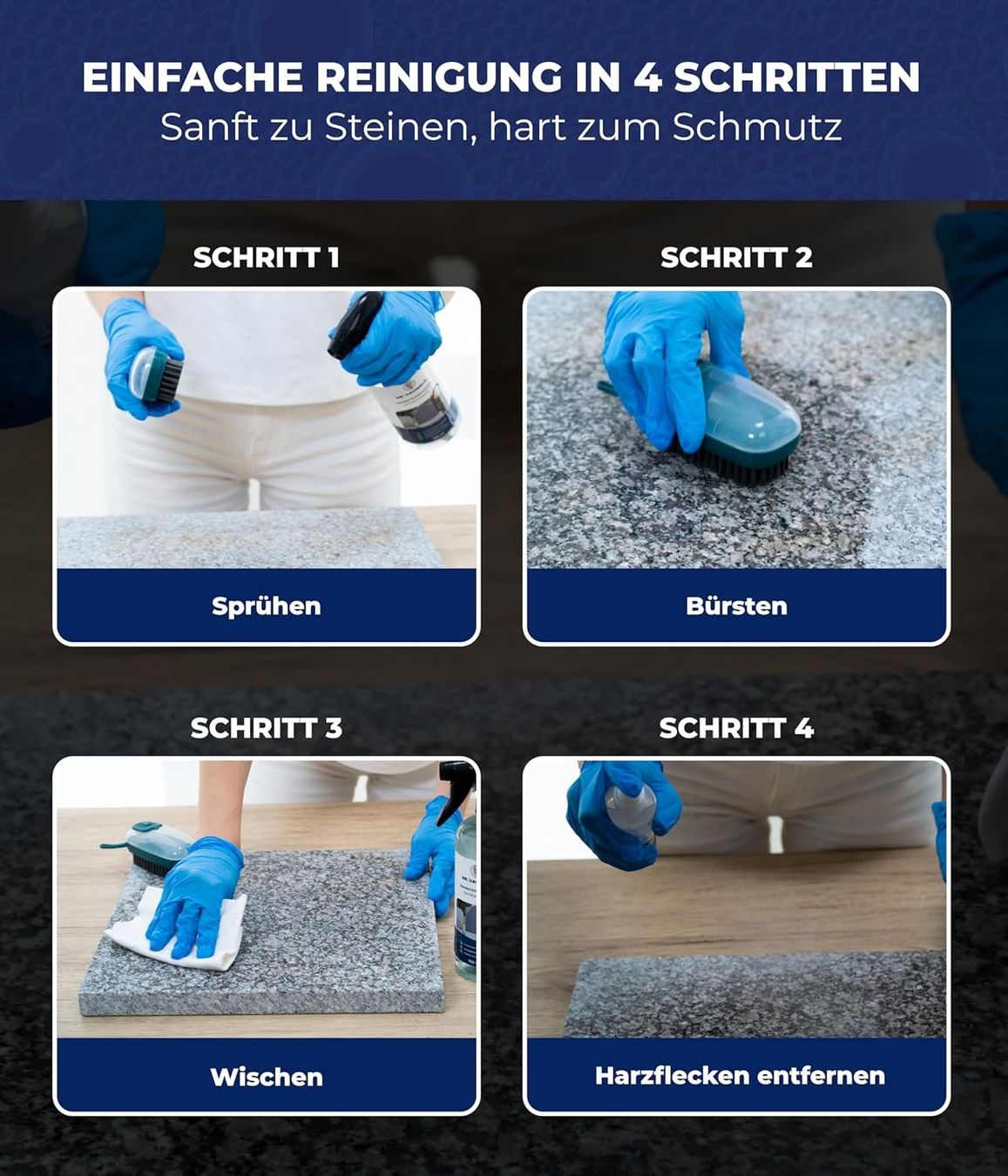 Altro per la casa: Grabsteinreiniger Set 750 ml mit Bürste – Nuovo e nell'imballaggio originale da Suhr venduto da SchnapperCH 3