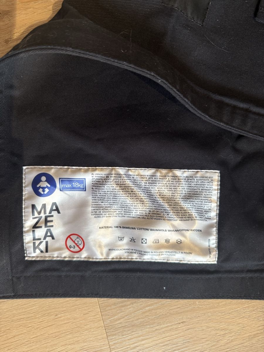 Carrozzine: Mazelaki Kinderwagenhängematte schwarz – Usato da Wolfhalden venduto da marcap9427 2