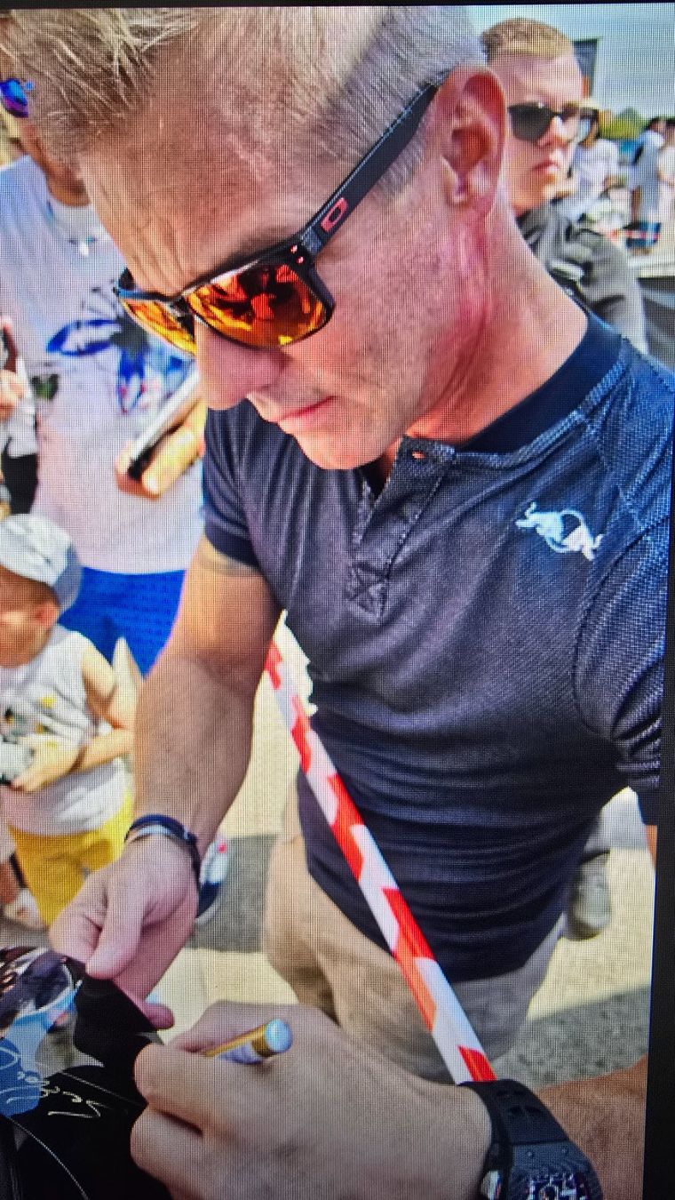 Autografi: Visière signée par Sebastien Loeb, WRC + photo – Usato da St-Sulpice VD venduto da GT3RS 2