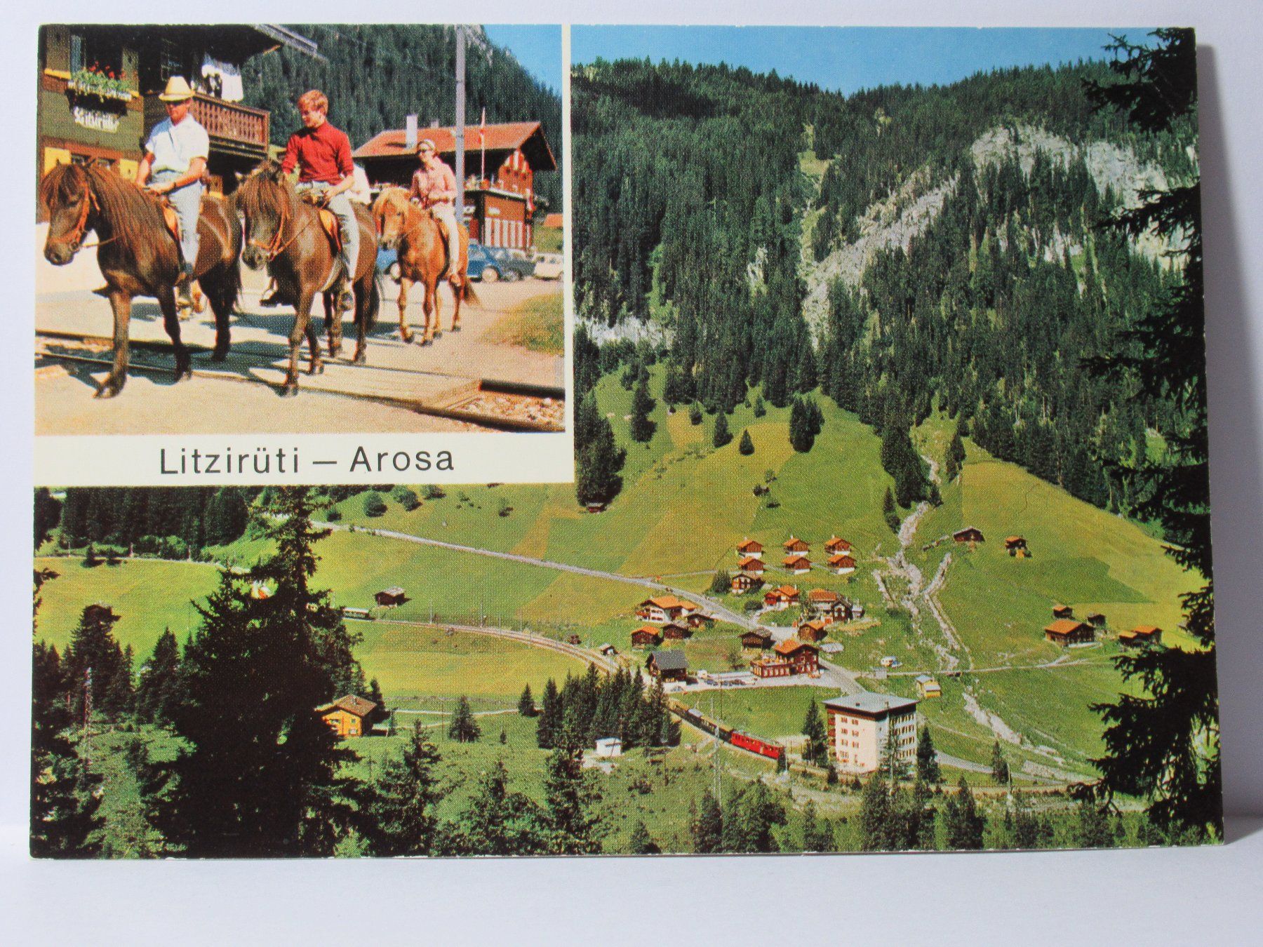 Ansichtskarten: Litzirüti - Arosa , Bergbahn , Hotel – Neu (gemäss Beschreibung) aus Grenchen von Bluemchen1900 1