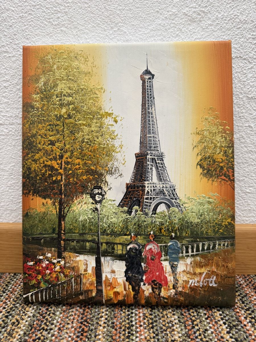 Gemälde: Gemälde Eiffelturm Paris signiert 21x26 cm – Gebraucht aus Forch von m_d_wq2p 1