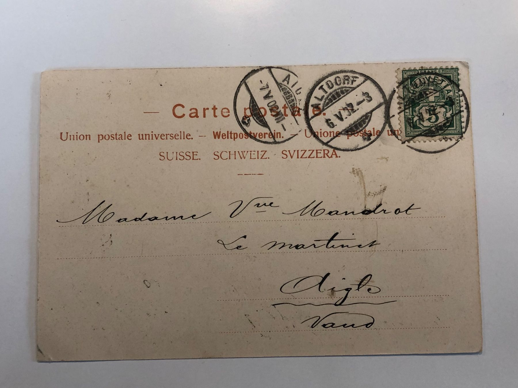 Cartoline postali: antike Ansichtskarte ST. MORITZ 1903 – Usato da Lufingen venduto da Rac0