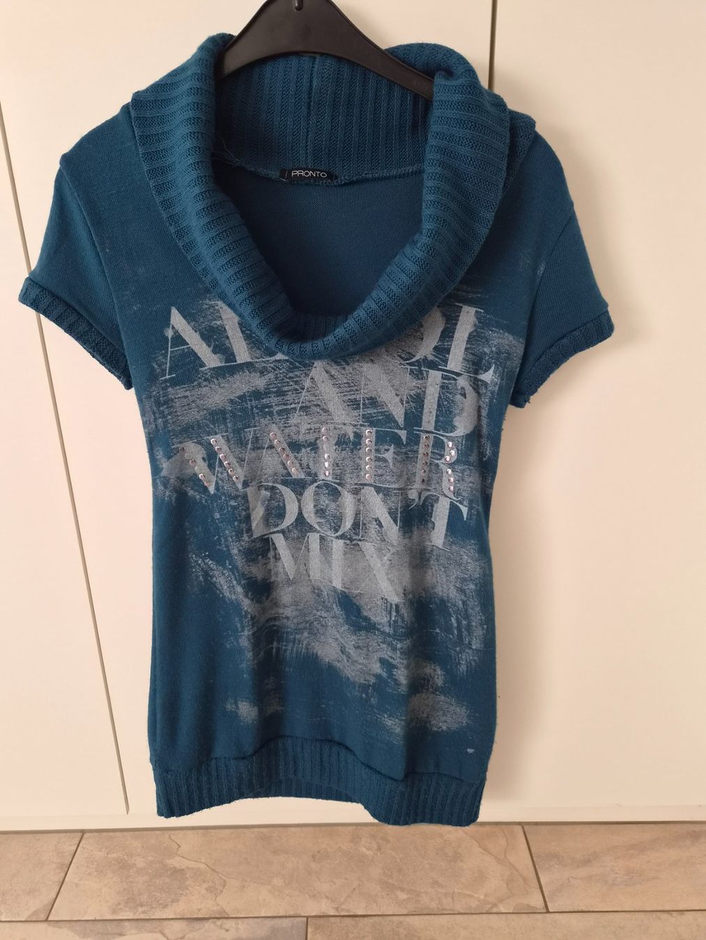 Pulls & Sweat-shirts: Long-Shirt petrol, Strick, Grösse S von Pronto – D'occasion à Niederrohrdorf par Miripfiri