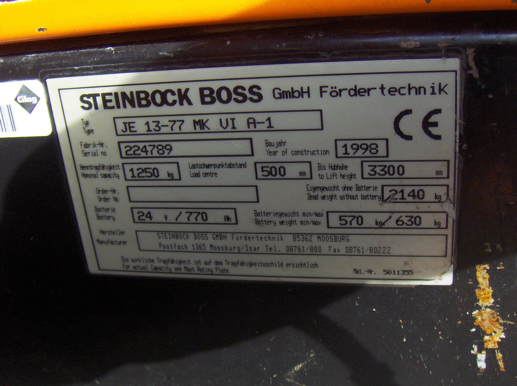 Jungheinrich Carrelli elevatori e a forche: kleiner,wendiger Stapler – Usato da Hagenbuch ZH venduto da Jerremi 8